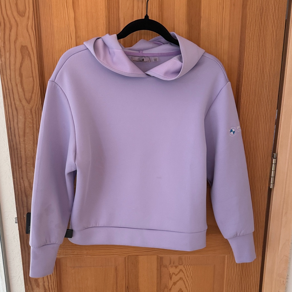 Bmw Lavender Hooded Sweatshirt For Women